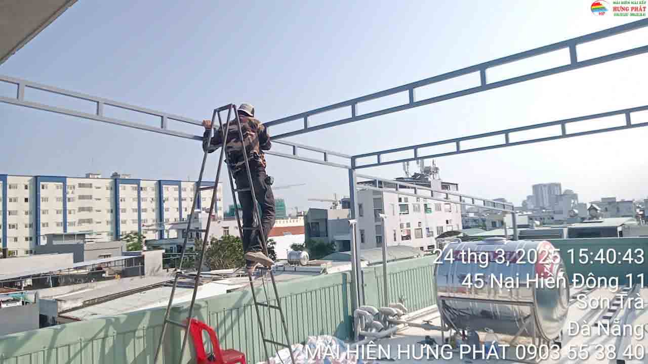 Sửa mái xếp tự động điều khiển từ xa Đà Nẵng