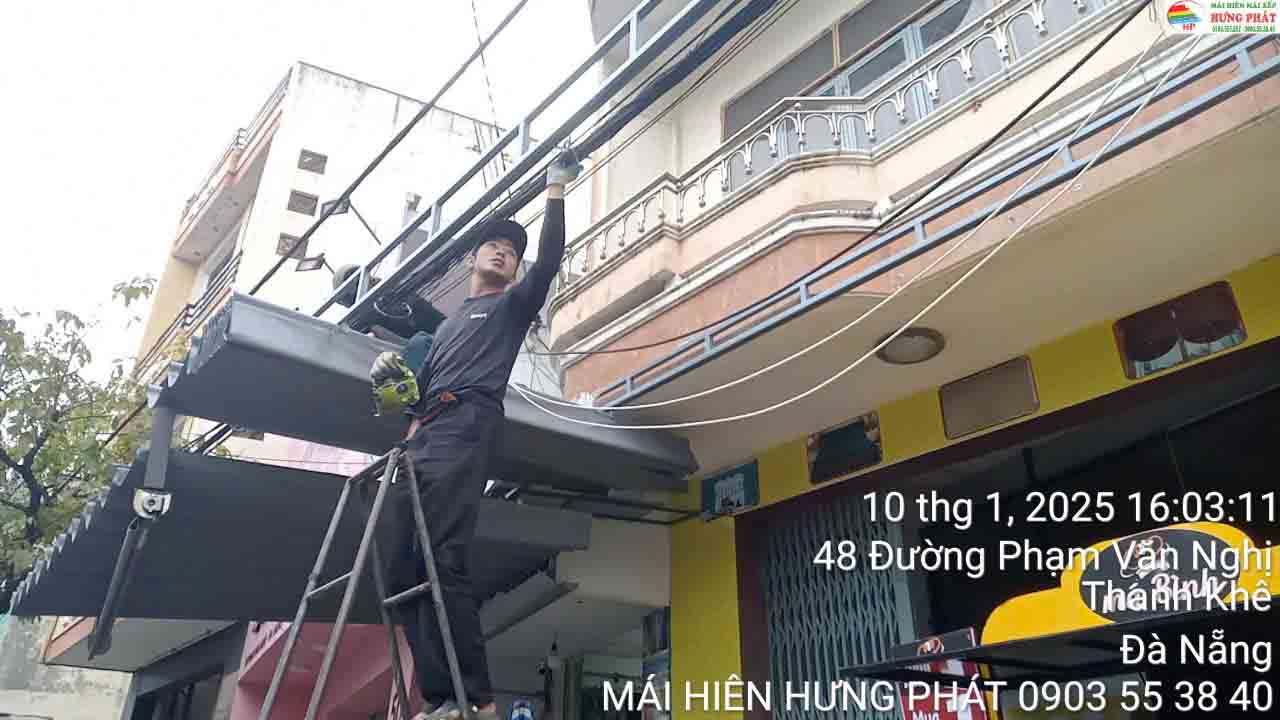 Thay vải mái xếp di động cũ hỏng ở Đà Nẵng