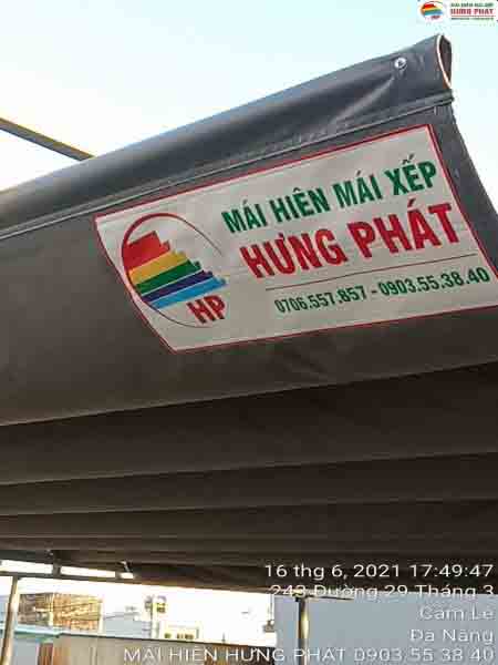 bạc mái xếp hưng phát được lắp cho nhà cấp 4 tại đà nẵng