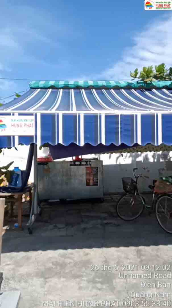 Bạt quay chữ A cho cafe quán nước vỉa hè tại Đà Nẵng