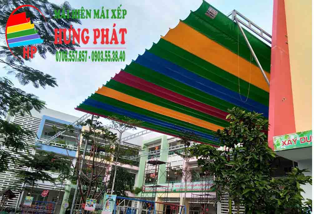 mái che ngoài trời mái che di động