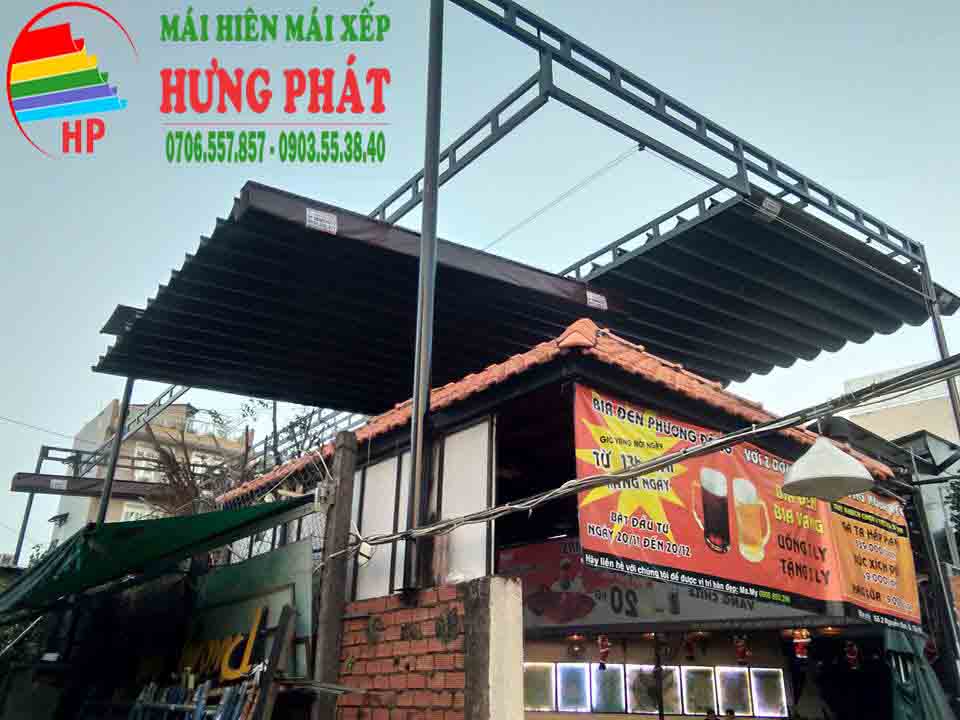 lắp đặt mái xếp lượn sóng giá rẻ ở đâu tạu đà năng