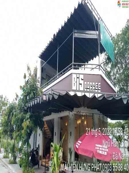 Làm bạt xếp quán cafe giá rẻ lắp đặt trong ngày tại Đà Nẵng