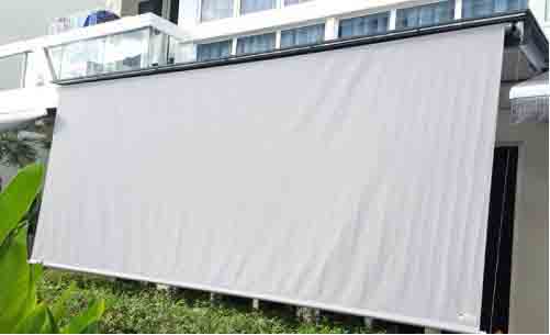 bạt che nắng mưa ban công biệt thự nhà vườn