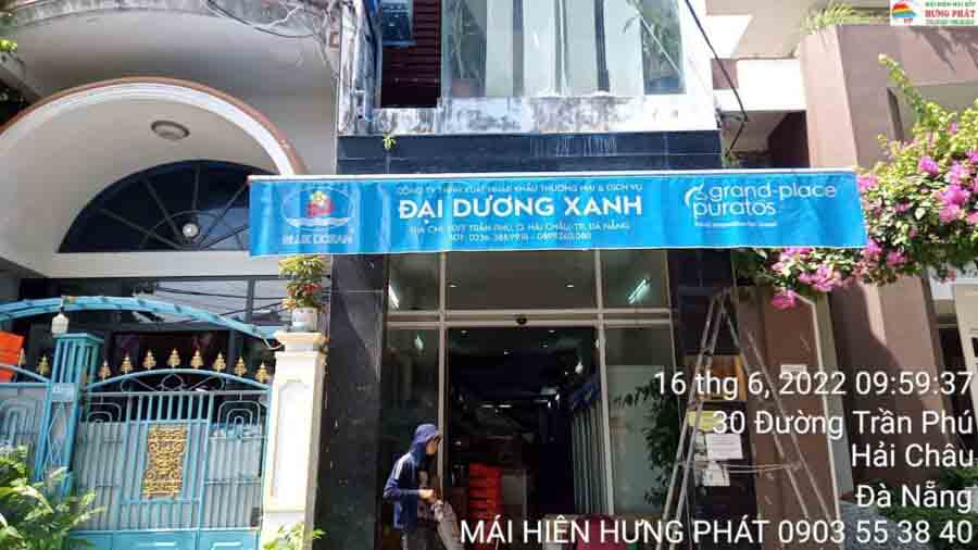 mái hiên di động cho cửa hàng tại Đà Nẵng
