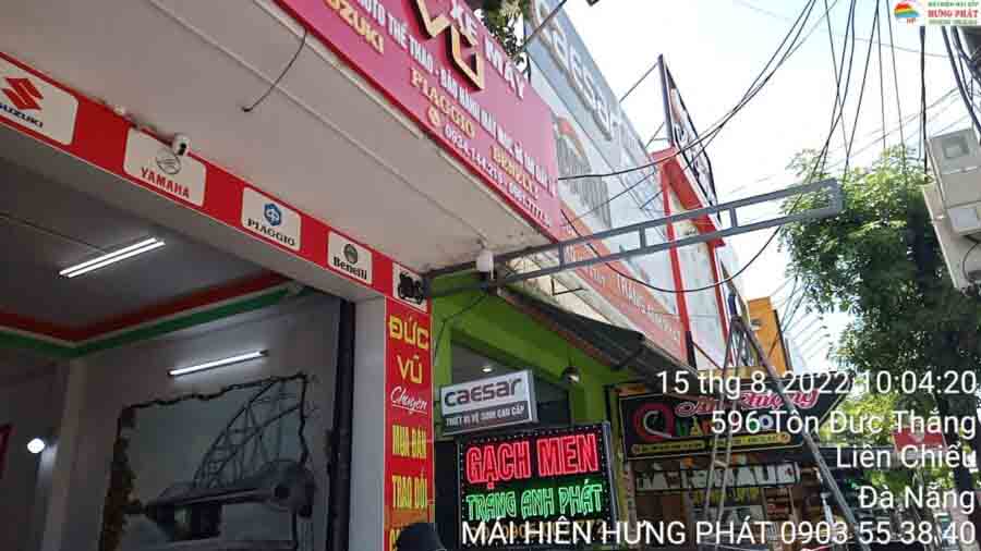 Ráp bạt xếp cửa hàng