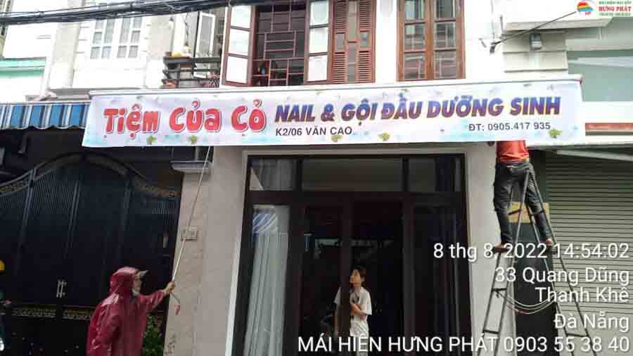 Thi công mái hiên tại Đà Nẵng