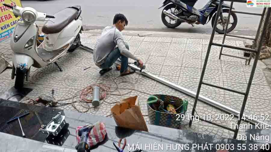 Lắp đặt bạt mái hiên tại Đà Nẵng