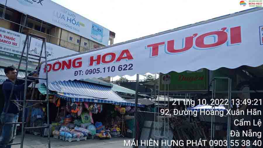 Lắp đặt mái hiên che nắng