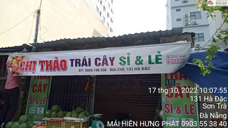 Thay bạt và phụ kiện mái hiên tại Đà Nẵng