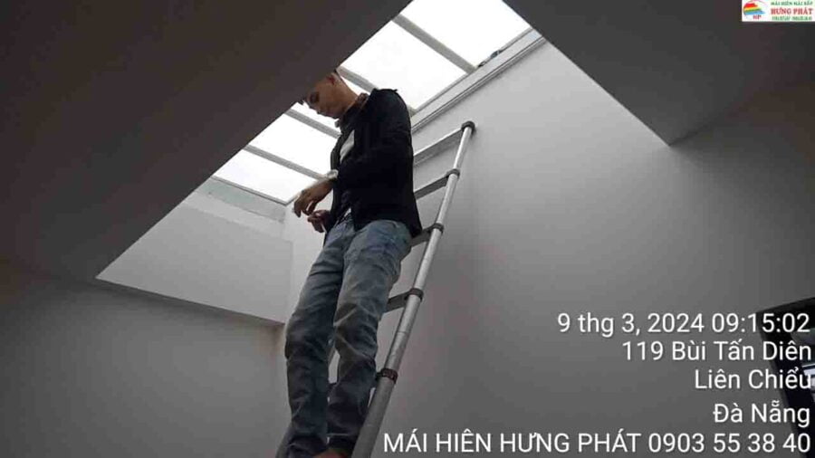 Mái che giếng trời tại Đà Nẵng giá rẻ