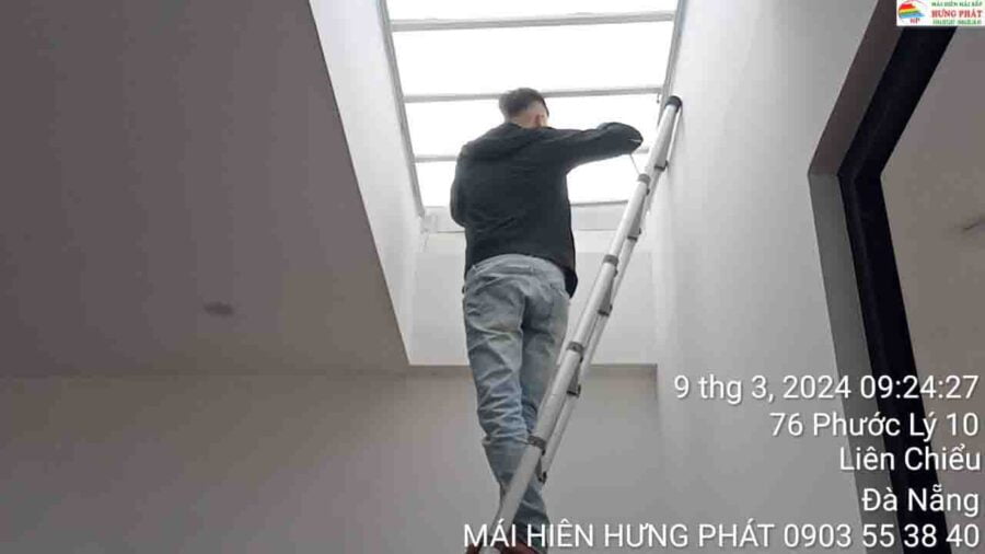 Mái che giếng trời tại Đà Nẵng giá rẻ