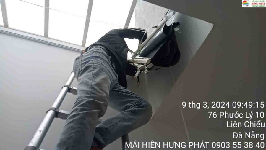 Mái che giếng trời tại Đà Nẵng giá rẻ