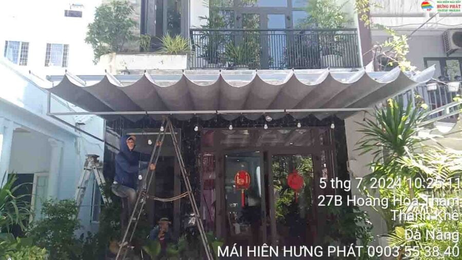 Sửa chữa thay bạt xếp di động tại 24-22 hoàng Hoa thám (2)