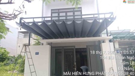 Thay bạt xếp di động lượn lớn tại 165 Bùi Thiện Ngộ Hòa Xuân Đà Nẵng (5)