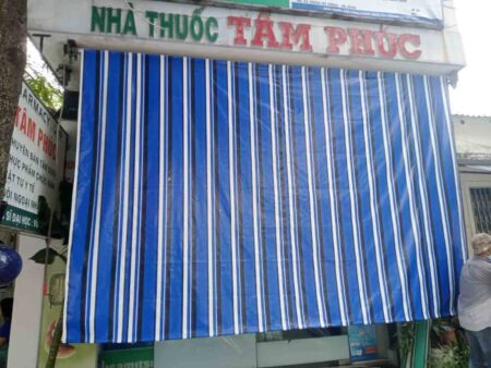 Thay mái hiên di động tại 91 Trưng Nữ Vương Đà Nẵng (1)