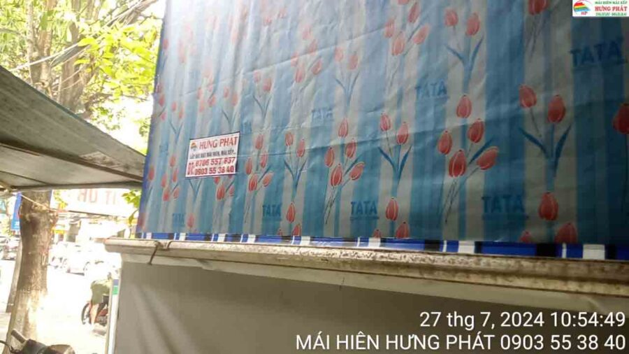 Thay mái hiên di động tại 91 Trưng Nữ Vương Đà Nẵng (4)