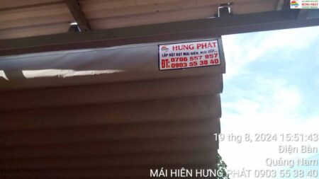 Lắp đặt bạt mái xếp nhà 3 dang ở Điện Thắng Điện Bàn Quảng Nam (7)