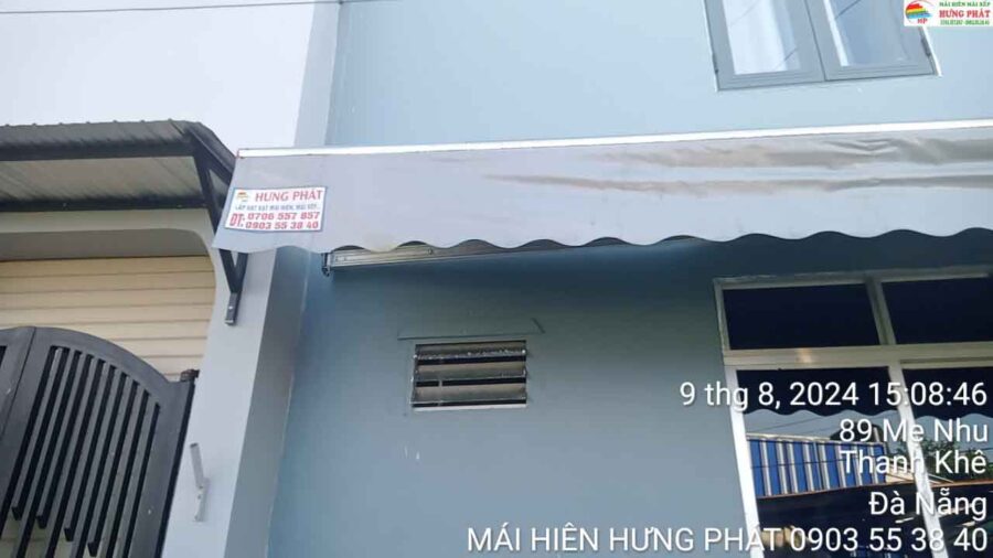 Lắp mái hiên di động thanh lý tại kiệt 986 Mẹ Nhu (2)