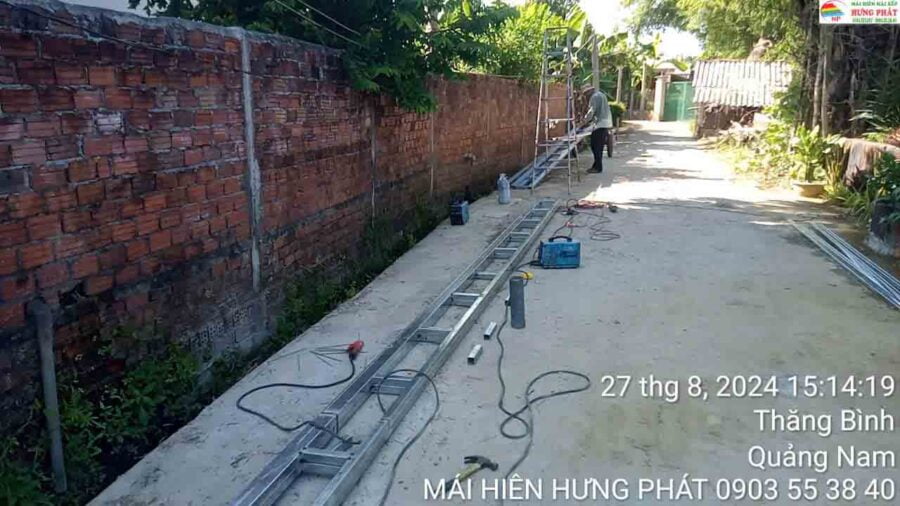 Mái xếp di động giá rẻ lắp đặt tại Quảng Nam (5)