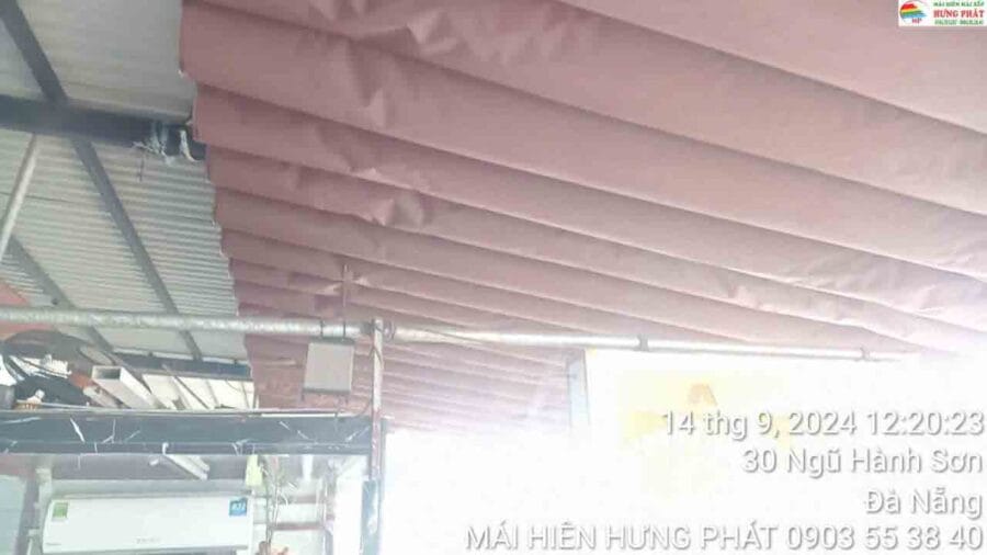 Thay bạt xếp di động tại 29 Ngủ Hành Sơn cho bê thui Quỳnh (2)