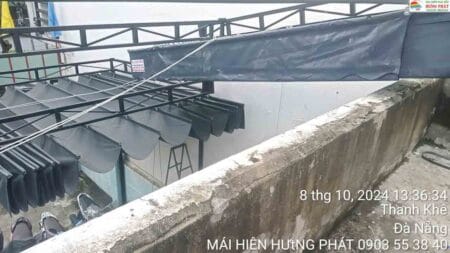 Lắp bạt mái xếp di động cho phường Thạc Gián 33 Nguyễn Tri Phương Đà Nẵng (4)