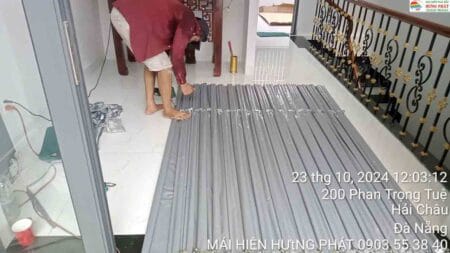 Mái xếp di động cho hiên và sân thượng lắp đặt tại 196 Phan Trọng Tuệ Đà Nẵng (5)