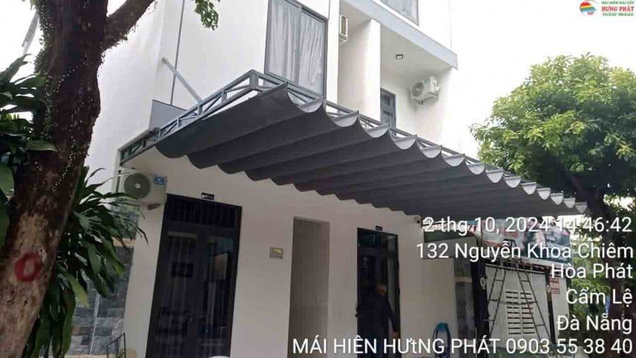 Mái xếp lượn sóng lắp đặt tại 126 Nguyễn Khoa Chiêm Đà Nẵng (6)