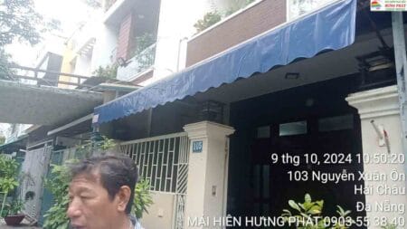 Thay bạt mái che di động tại 105 Nguyễn Xuân Ôn Đà Nẵng (5)