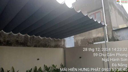 Bạt kéo di động giá rẻ thi công tại 61 Chu Cẩm Phong Ngũ Hành Sơn Đà Nẵng (1)