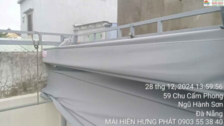 Bạt kéo di động giá rẻ thi công tại 61 Chu Cẩm Phong Ngũ Hành Sơn Đà Nẵng (1)