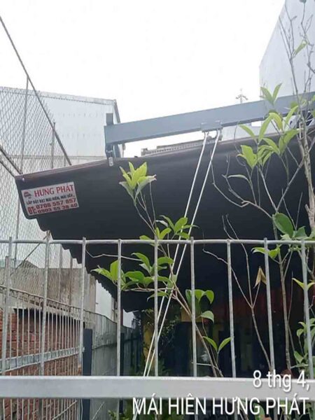 Bạt xếp di động lắp đặt cho quán cafe tại 59 đường K20 Khu Nam Việt Á Ngũ Hành Sơn (1)