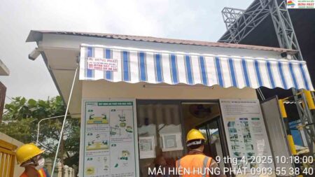 Lắp mái di động cho thạch cao Phát tường tại khu công nghiệp Hoà Khánh (1)