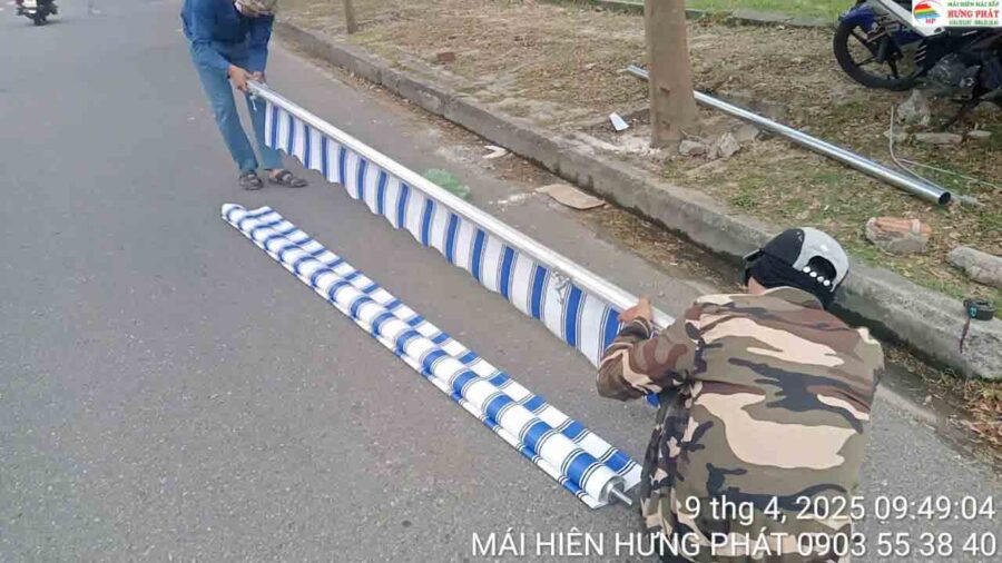 Lắp mái di động cho thạch cao Phát tường tại khu công nghiệp Hoà Khánh (4)