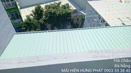 Lắp mái tôn sân phơi tại Hải Châu Đà Nẵng (1)