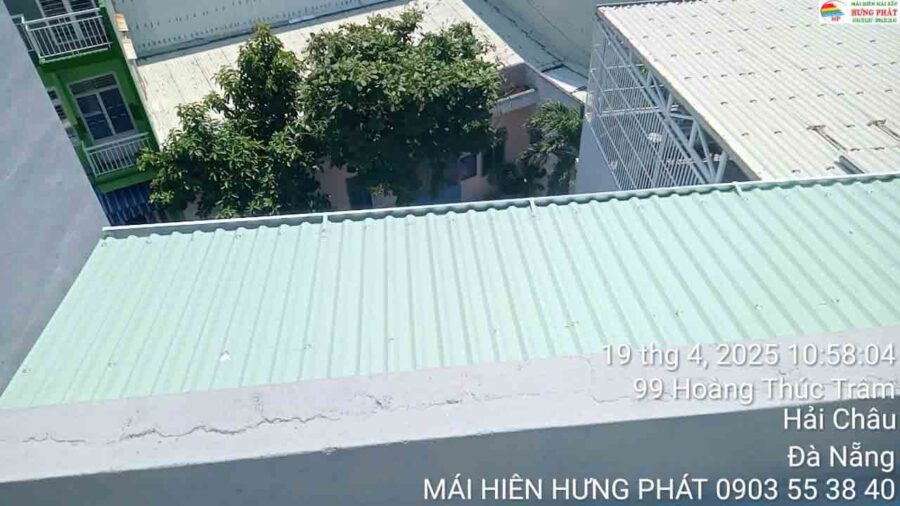 Lắp mái tôn sân phơi tại Hải Châu Đà Nẵng (1)
