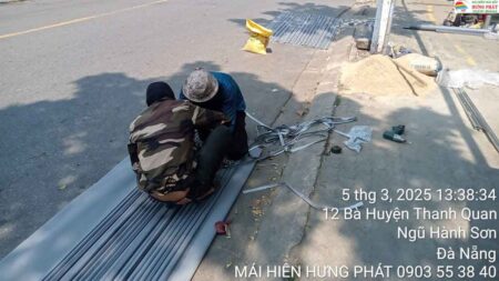 Mái bạt xếp di động lắp đặt tại 02 Bà huyện Thanh Quan Ngũ Hành Sơn Đà Nẵng (6)