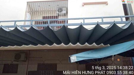 Mái bạt xếp di động lắp đặt tại 02 Bà huyện Thanh Quan Ngũ Hành Sơn Đà Nẵng (6)