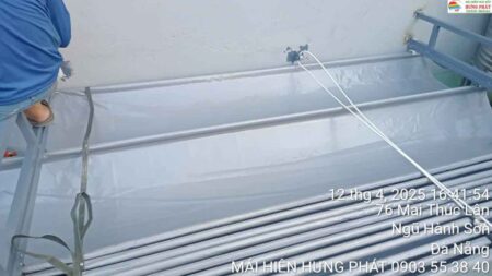 Mái xếp che nắng giảm nhiệt cho mái nhà tại Phố An Thượng Đà Nẵng (1)