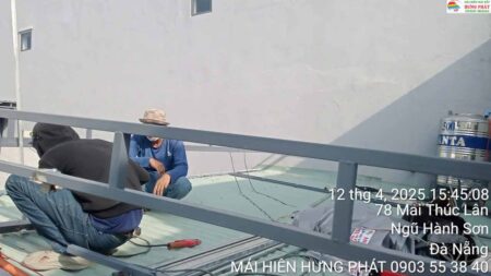 Mái xếp che nắng giảm nhiệt cho mái nhà tại Phố An Thượng Đà Nẵng (1)