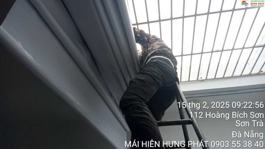 Rèm giếng trời xếp ly tại Sơn Trà Đà Nẵng (1)