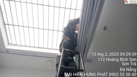 Rèm giếng trời xếp ly tại Sơn Trà Đà Nẵng (1)