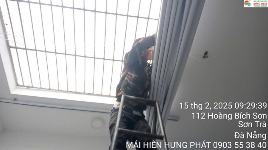 Rèm giếng trời xếp ly tại Sơn Trà Đà Nẵng (1)