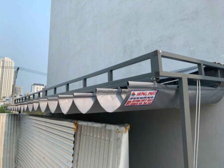 Thi công mái xếp di động tại 78 Mai Thúc Lân, Ngủ Hành Sơn Đà Nẵng (1)