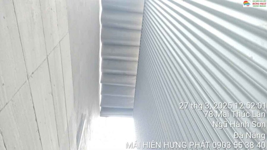 Thi công mái xếp di động tại 78 Mai Thúc Lân, Ngủ Hành Sơn Đà Nẵng (1)