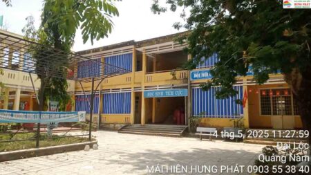 Bạt che nắng cho trường ThPt Đại Lộc, Quảng Nam (5)