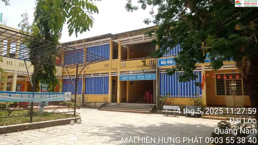 Bạt che nắng cho trường ThPt Đại Lộc, Quảng Nam (5)
