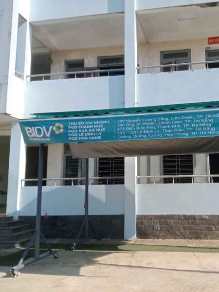 Bạt mái đẩy chữ A lắp đặt tại trường quân sự , Quốc Phòng Đà Nẵng (4)