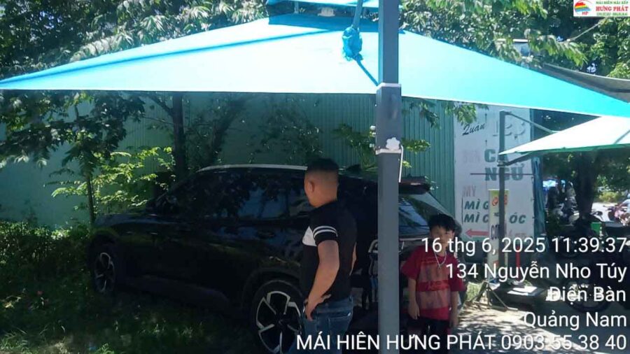 Dù che hệ lệch tâm đa năng 3m giai tận nơi cho khách tại Điện Bàn (1)