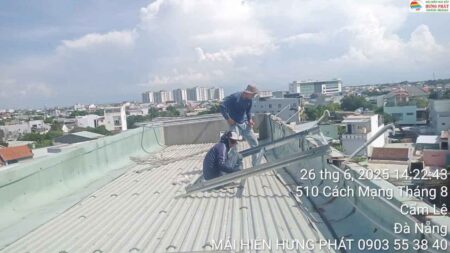 Giếng trời kính tự động lắp đặt tại 510 Cách Mạng Tháng 8 Đà Nẵng (2)